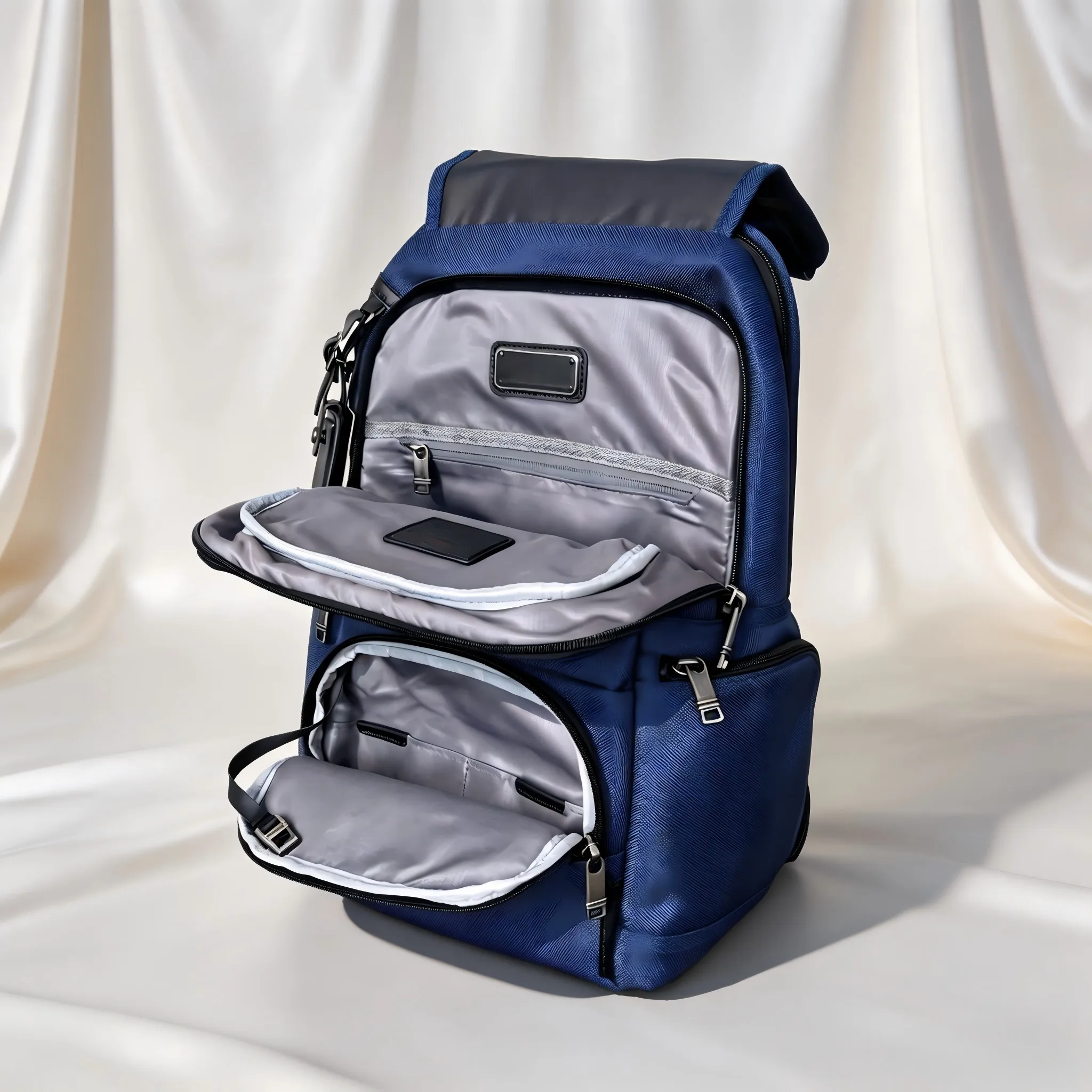 Nylon Multi-purpose Backpack for Men, Extra Large Capacity Business Rucksack with Special Laptop Compartment view 4