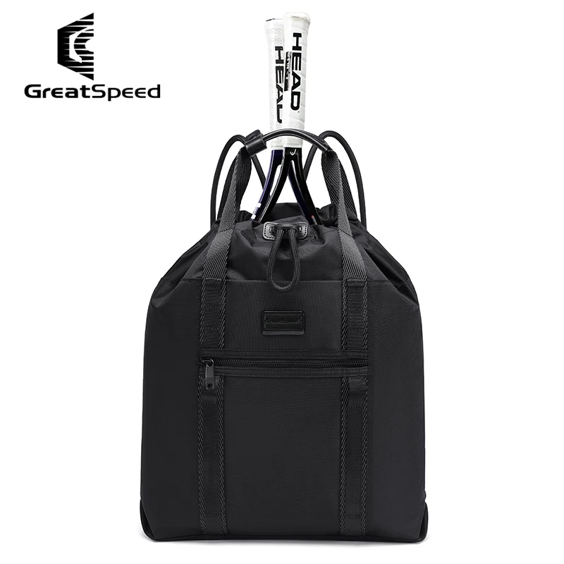 Great Speed Professional Badminton and Tennis Sports Bag 2-piece Large Capacity Racket Lightweight Drawstring Bag