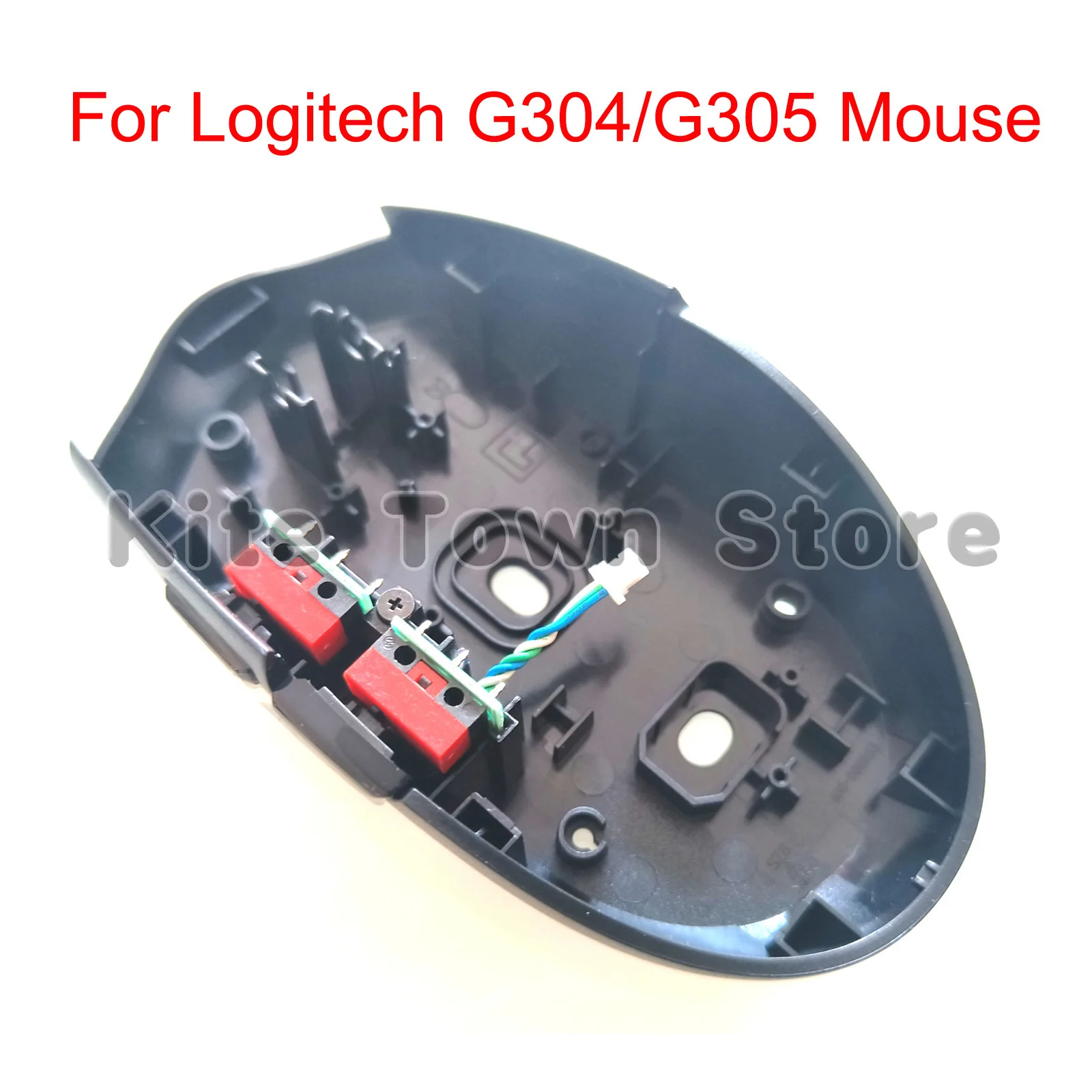 Mouse Bottom Shell Case Parts Cover + Microswitch for Logitech G304 / G305 Wireless Gaming Mouse