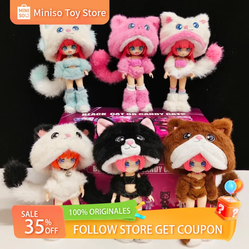 

Серия Cat Wonderland, слепая коробка, шарнирная подвижная кукла Bjd, экшн-фигурка, Коллекционная модель, подарок на день рождения для девочек, аниме-орнамент
