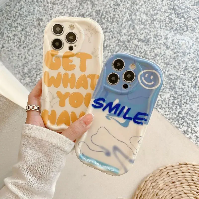 Cute Cream Edge Case for Samsung S23 Ultra S20 S23 FE S21 Plus S24 Ultra S24 Fundas Galaxy A14 A54 5G Shockproof Soft TPU Cover