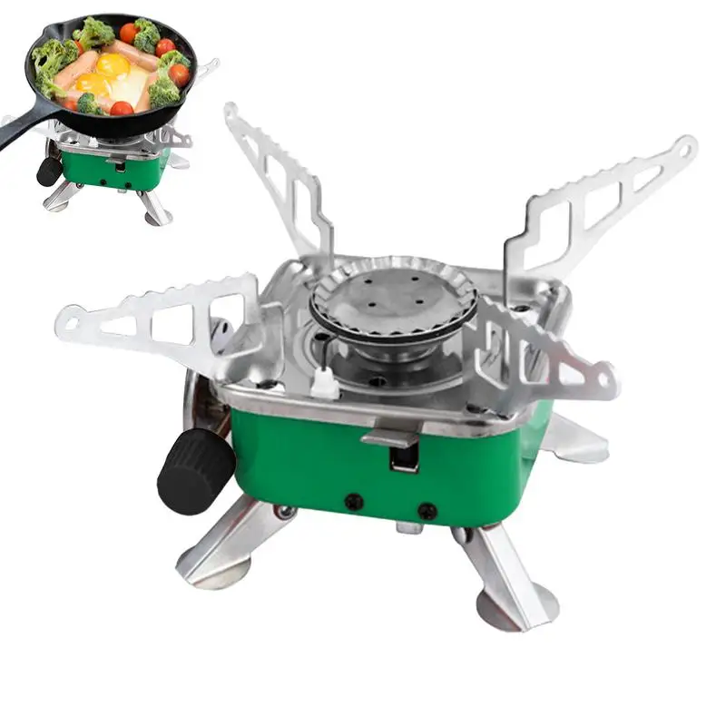 Outdoor Cassette Stove Mini Portable Stove Energy Saving Safety Stable Windproof Camping Supplies Multifunctional Cooking Tools