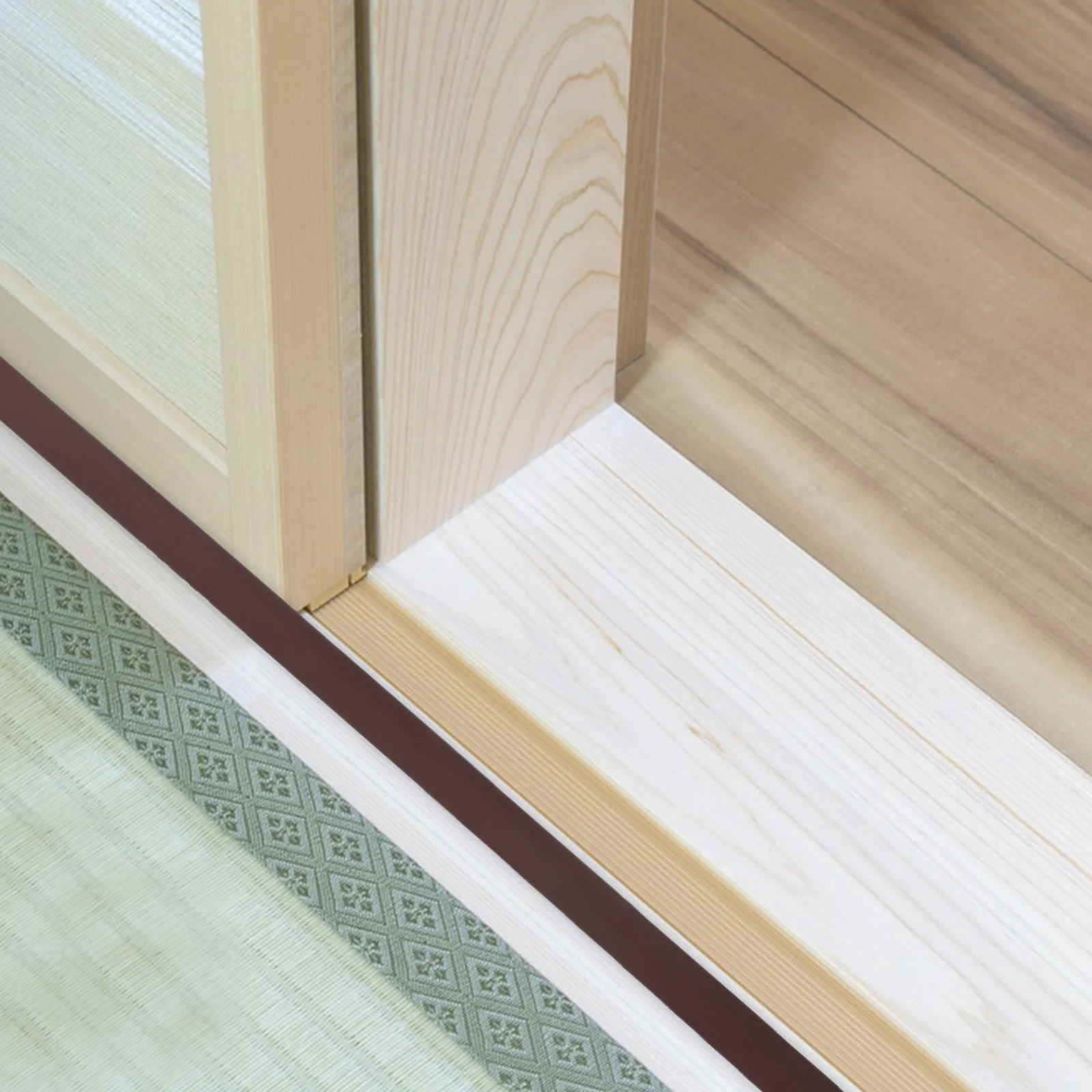 بولي كلوريد الفينيل الطابق متفوقا قطاع الكسوة ذاتية اللصق مقاوم للماء السجاد بلاط الخشب غطاء الانتقال للأسطح غير المستوية حافة المدخل #4