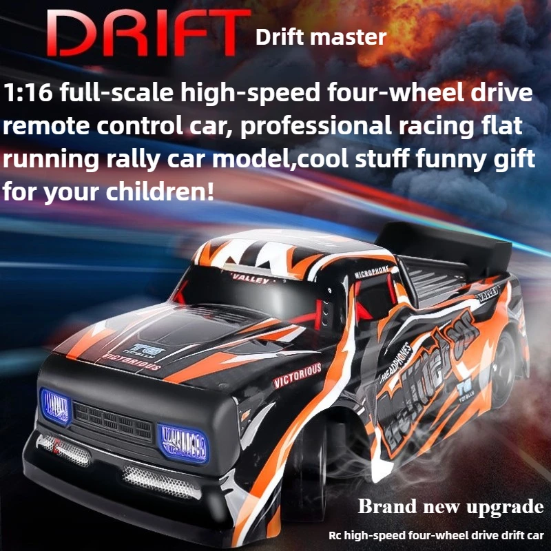 

Cool Stuff Toy Car Funny Gift-1:16 High-speed 4WD Rc Drift Car,Remote Control Car,Professional Racing Flat Rc Cars,Toys for Kids