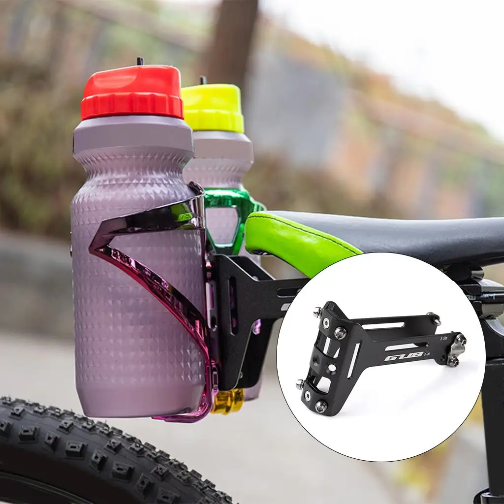 Adaptador de montaje en portabotellas, soporte de montaje para botellas dobles, soporte para botella de carretera MTB, extensor de tija de sillín