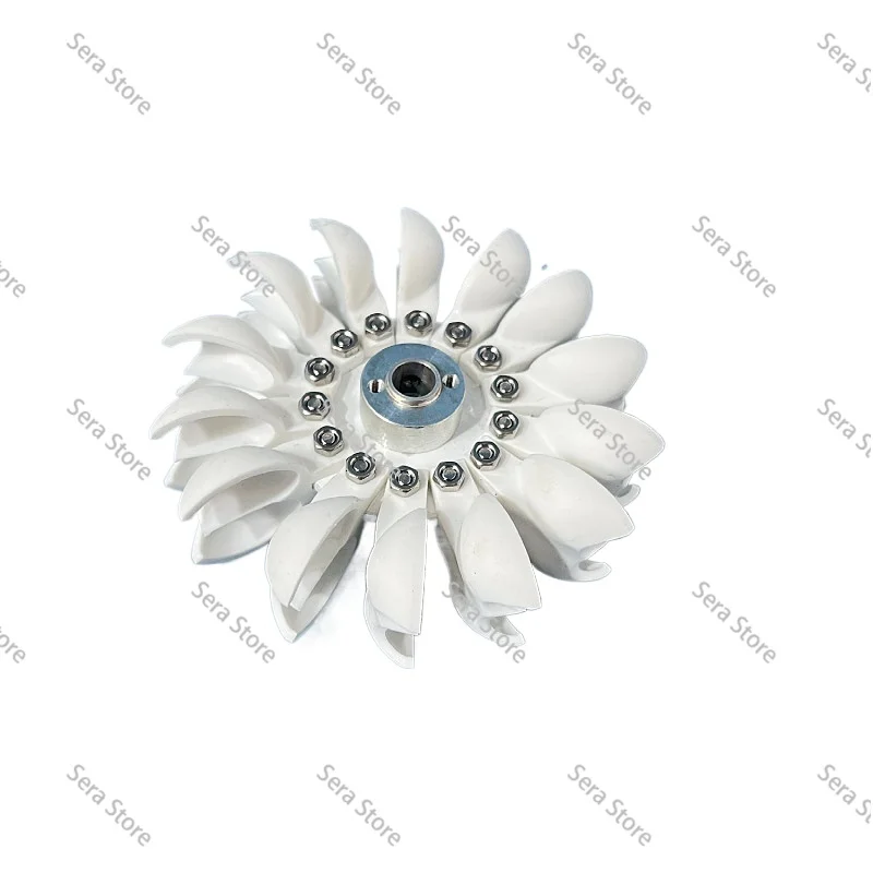 Impact type water wheel DIY hydraulic generator, light and sturdy
