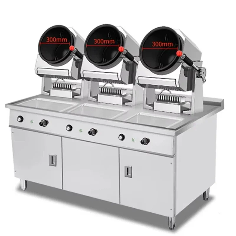 Restaurant fried rice machine intelligent machine human cooker wok gas automatic cooking machine hotel intelligent cooking robot
