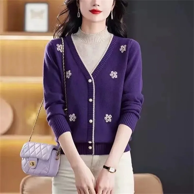 2025 femminile falso in due pezzi lavorato a maglia capispalla donna coreana maniche lunghe cappotto di lavoro a maglia autunno signora mezza giacca maglione a collo alto