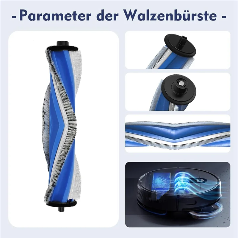 ABRB-Für ECOVACS DEEBOT T30 PRO Omni / T30 Omni / T30 Max Roboter Staubsauger Teile Hauptseite Bürste HEPA-Filter
