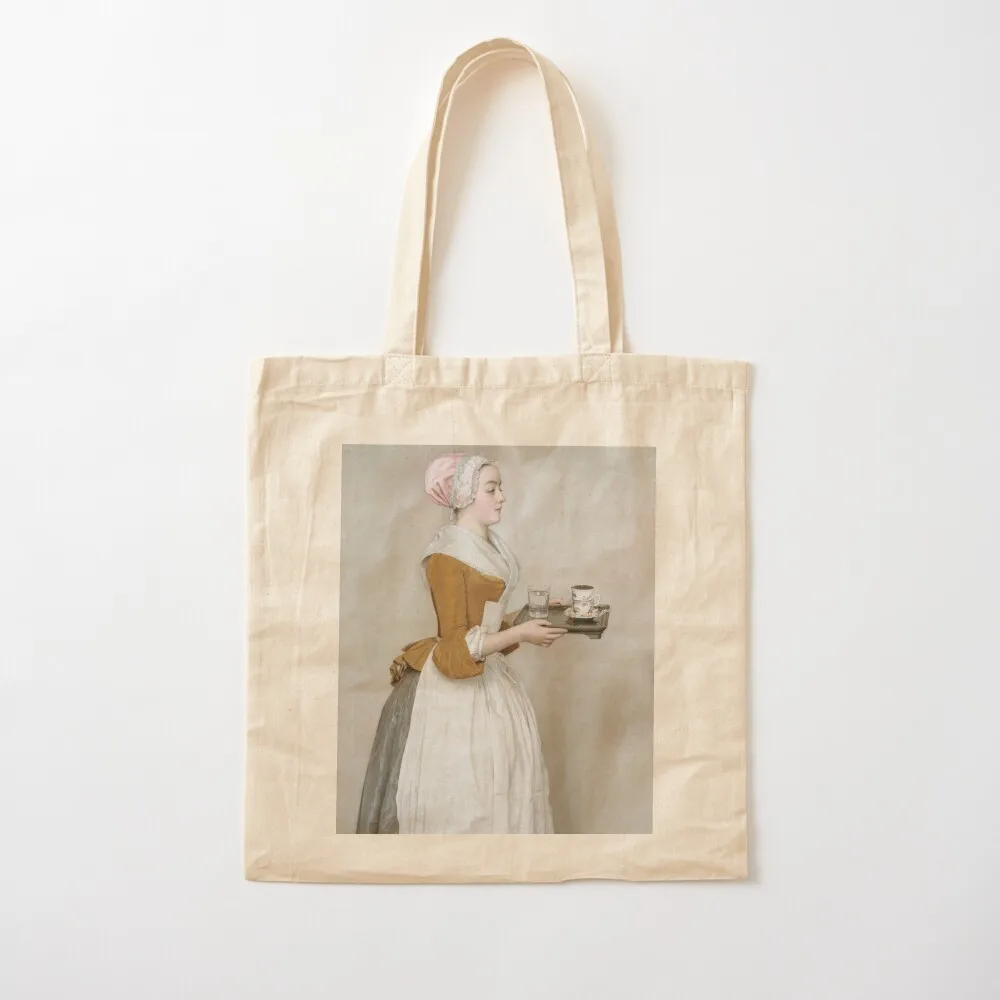 

Jean - Etienne Liotard - The Chocolate Girl Tote Bag Women's shopper bag shopping bag custom fabric Canvas Tote