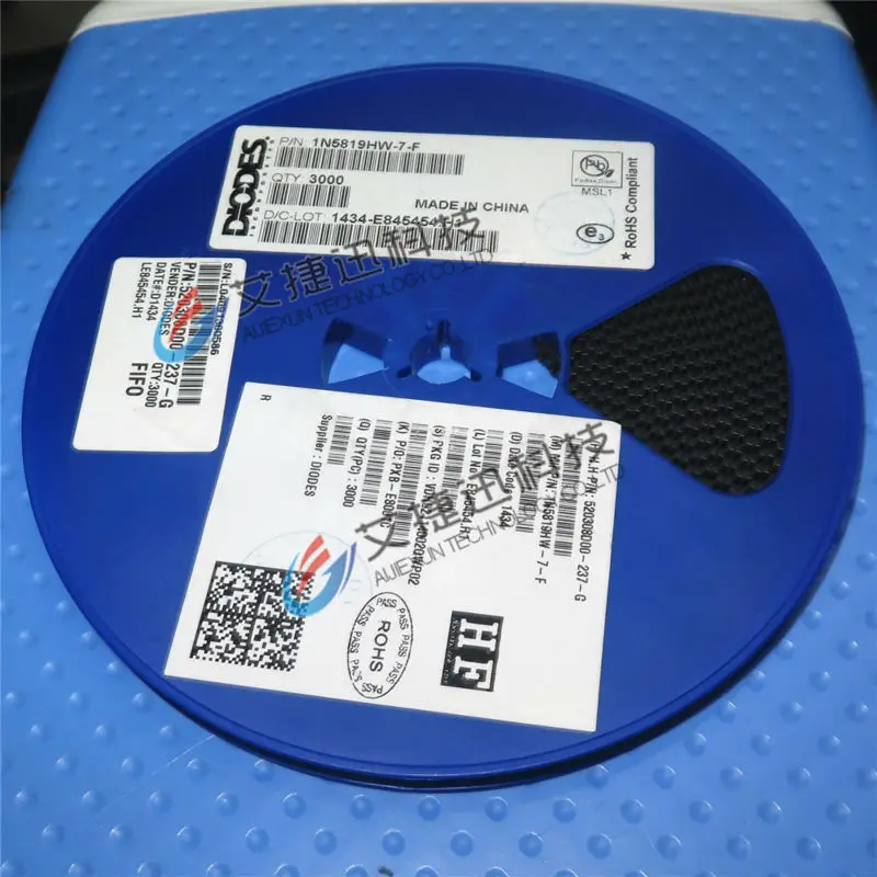 100 قطعة 1N5819HW-7-F Silk-screenSL SOD-123 1.0A سطح جبل شوتكي حاجز المعدل جديدة ومبتكرة