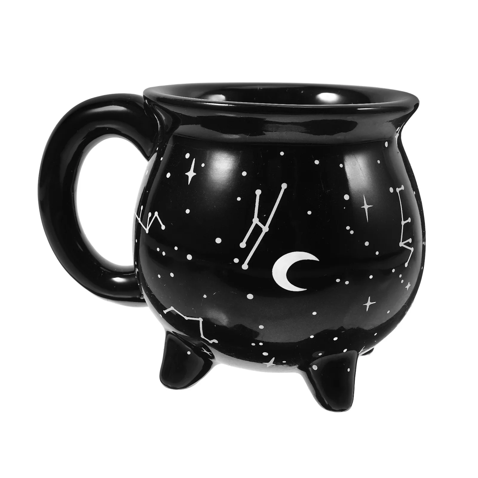 

Ceramic Witch Halloween Cauldron Mug Coffee Cup Decorative Drinking Mug Hot Beverage Use Coffee Mugs for Adults
