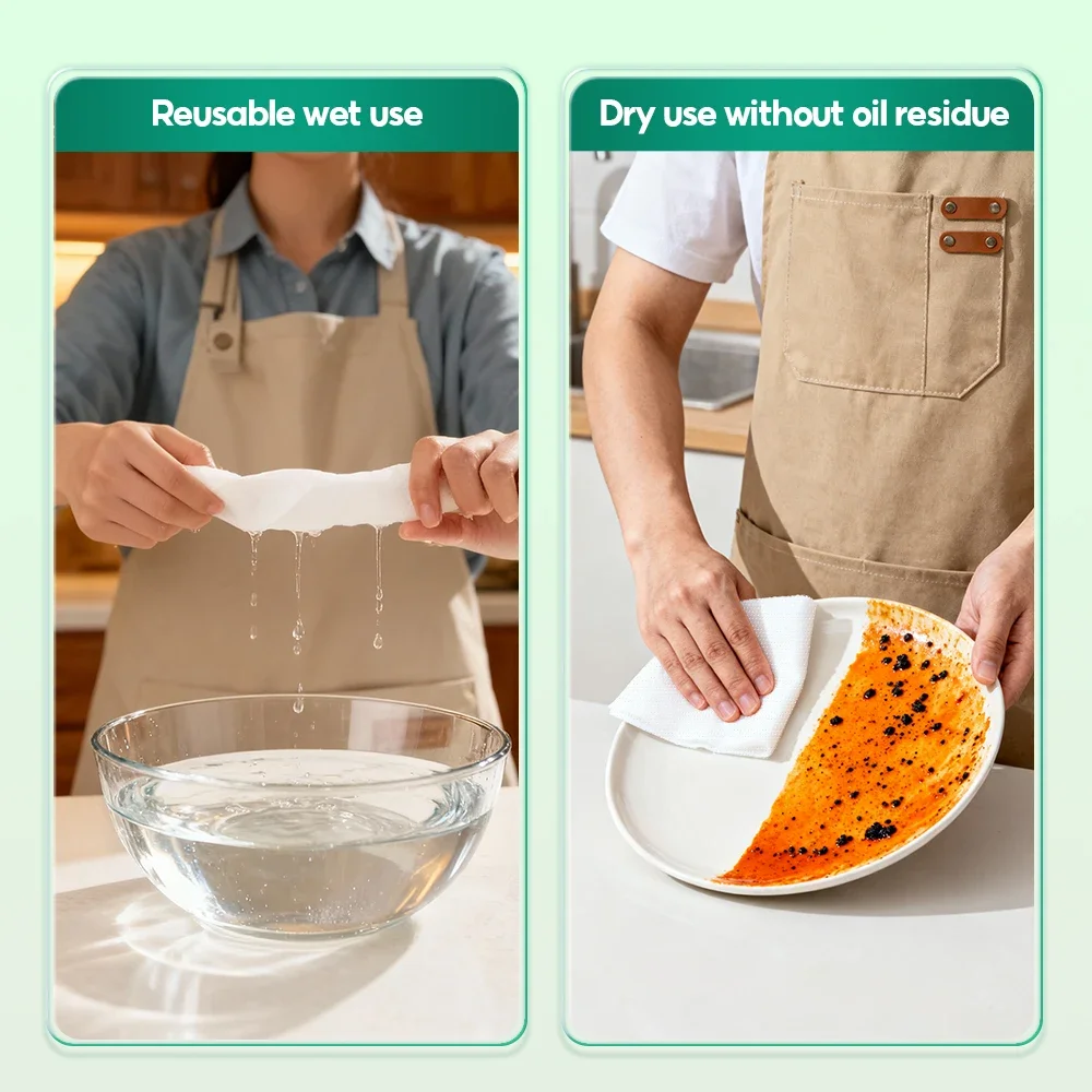 مناشف ورقية للمطبخ من RoyoPanda ماصة وناعمة وغير فلورية من لب الخيزران الأصلي مع ورق معلق معتمد من FSC #5