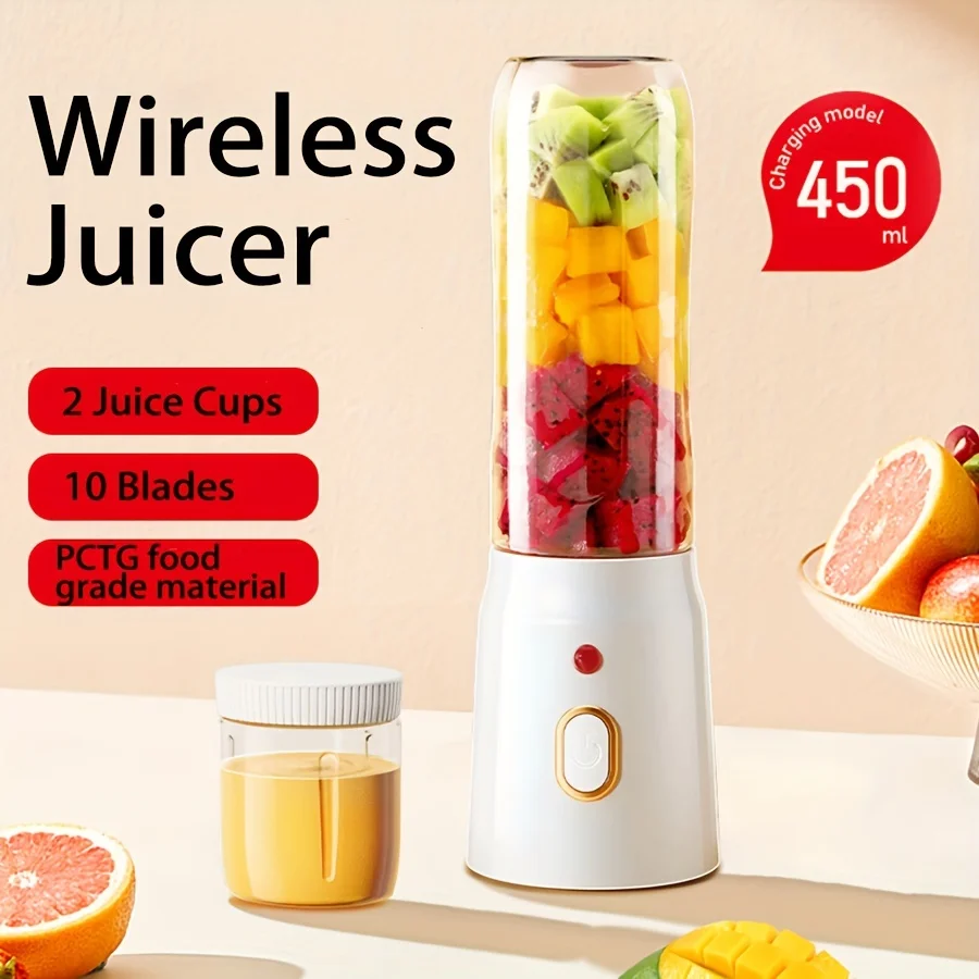 

10 Blades Multifunction USB Fruit Mixers Juicers Portable Electric Juicer Blender Fruit Juicer Cup Food Milkshake Juice Maker