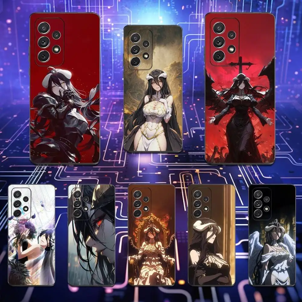 

Animation Albedo O-Overlord Phone Case For Samsung S25,S24,S23,S22,S21,S20,S10,Ultra,Plus,Lite,FE,Soft Silicone Black Cover