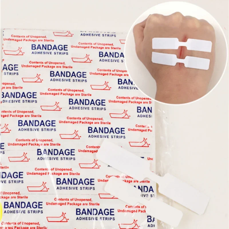 20pcs/set Emergency Wound Plasters Closures Mini Band Aid Repair Wound Without Stitches Plasters Adhesive Bandages Skin Patch