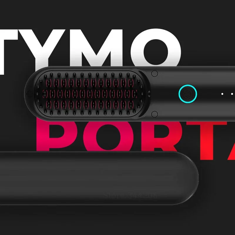 New Tymo wireless electric hair brush professional straight hair brush negative ion hair care styling