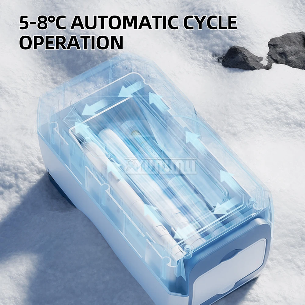 Portable Large Capacity Cold Box Temperature Adjustable Insulin Refrigerator Mini-Fridge Cooler