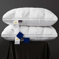 95% Goose Down Pillow White Cotton PillowCover Rectangle Bedroom Sleep 5-Star Hotel Pillow Low-Mid-high Pillows for Sleeping