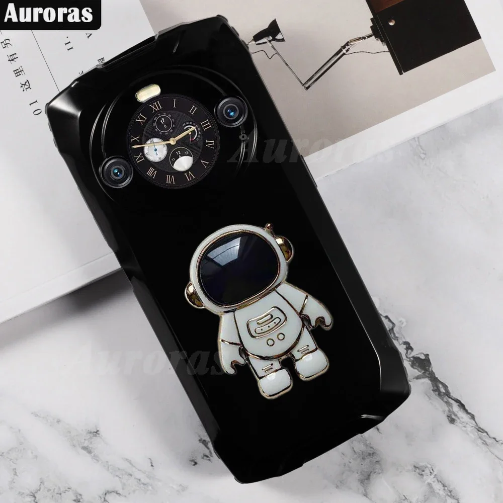 Skinlee For Blackview BV9300 Pro Case Astronaut Stand Bracket Silicone Shockproof TPU Cover For Blackview BV9300 Pro Back Casing