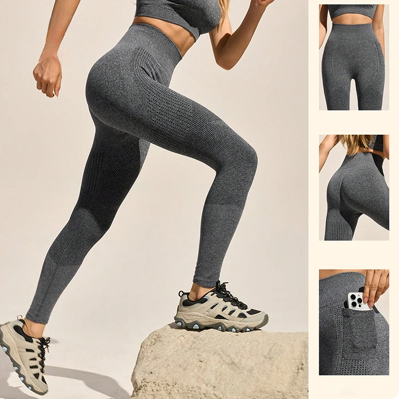 

Out Wear Fitness Yoga Leggings Women Fall Winter Pocket Gym Running Training Leggings for Woman Sexy Tight Hip Lifting Leggings