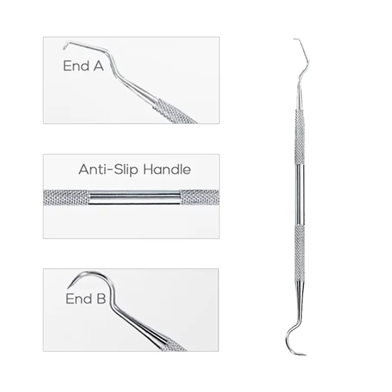 6 قطعة/المجموعة الفولاذ المقاوم للصدأ أدوات فحص الأسنان عدة تنظيف الفم العناية بالأسنان عدة أدوات تنظيف الأسنان الجراحية