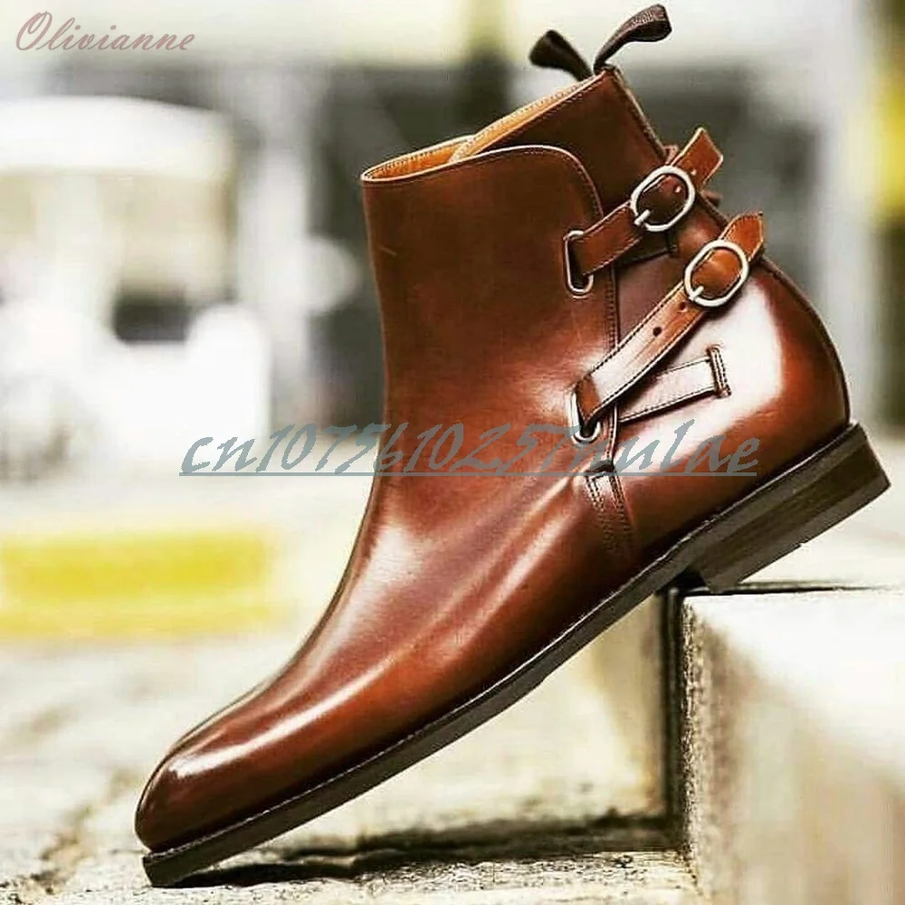 

Brown Buckle Belts Men Dress Shoes Party High Quality Business Flat with Leather Men Shoes Luxury 2026 Autumn Zapatillas Mujer