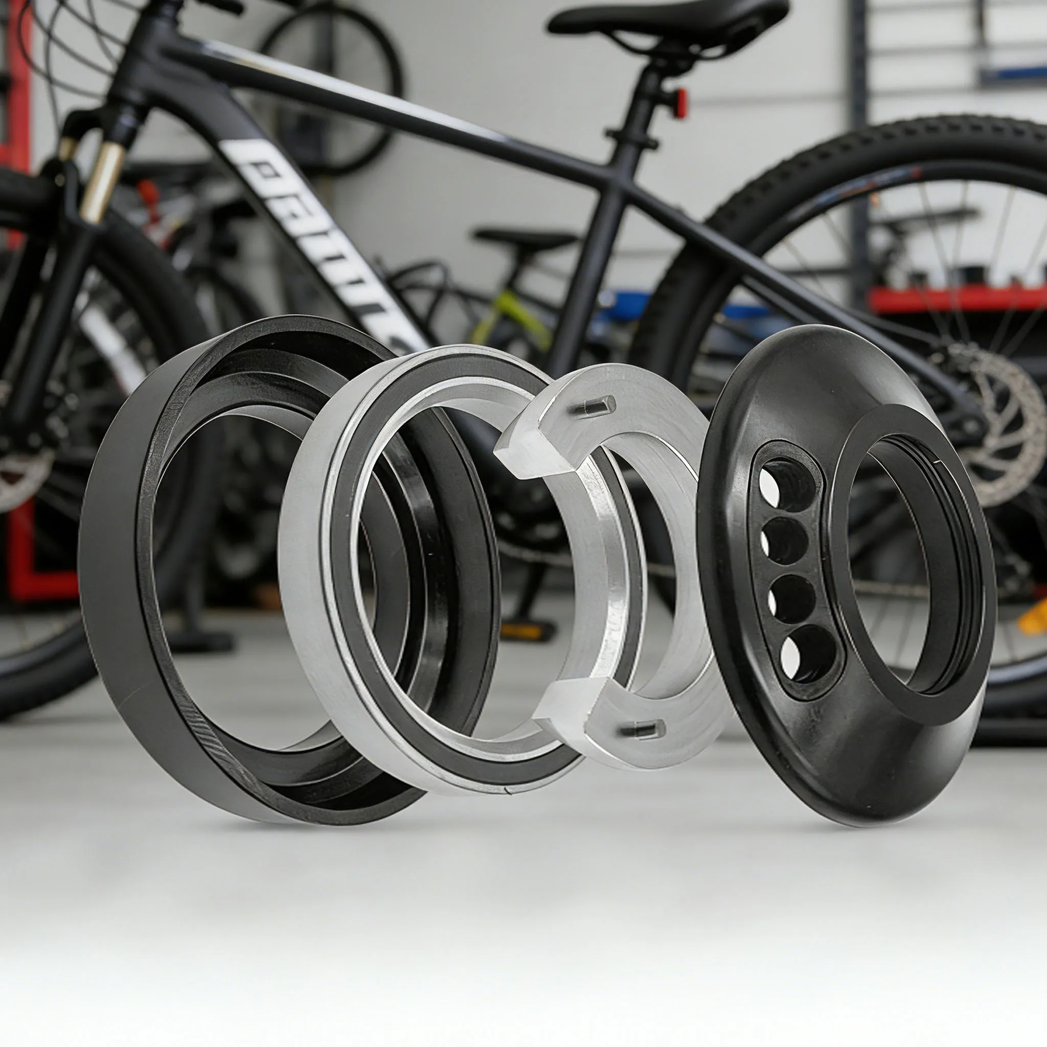 

1 Set Bike Headset Converter 41.8 (42) To 52mm Internal Cable Routing Conversion Adapter Road Bicycle Headset Accessories