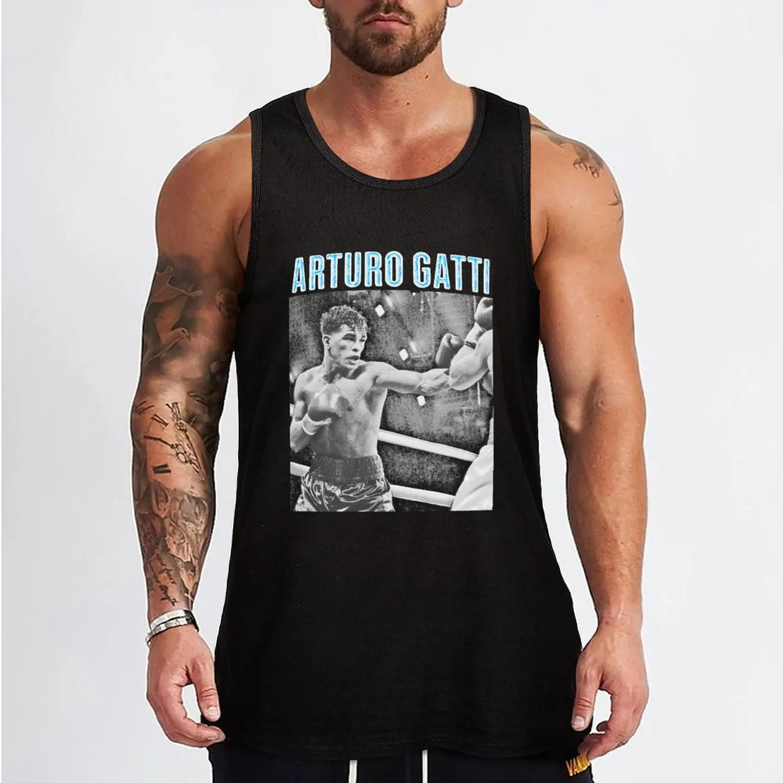 Arturo Gatti Boxing. Tank Top gym clothes man fitness clothing men