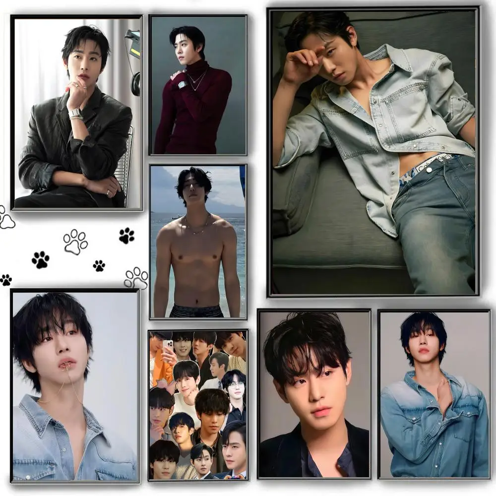 Ahn Hyoseop Actor Poster Self Adhesive HD PVC Wall Art - Waterproof & Stain Proof For Home Office