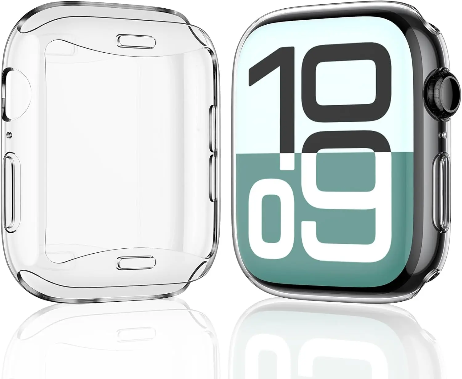 Protector de pantalla de TPU suave para Apple Watch 10 9 8 45mm 41mm 44mm 42mm 46mm 49mm funda completa para IWatch Ultra 7 SE 6 5 4 3 2