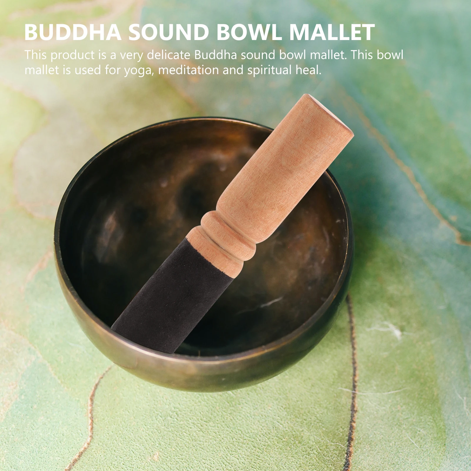 

Buddha Sound Bowl Mallet Portable Small Wood Stick for Meditation Healing Singing Bowl Clear Sound Relaxation Wooden Stick