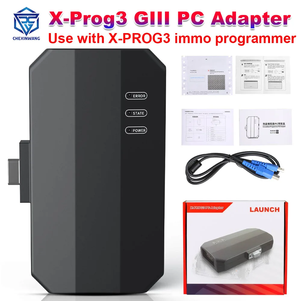 Launch X-Prog3 GIII PC Adapter XProg3 ECU Programmer Engine Data Validation for Benz VGS4 Gearbox for X-PROG3 Immo Programmer