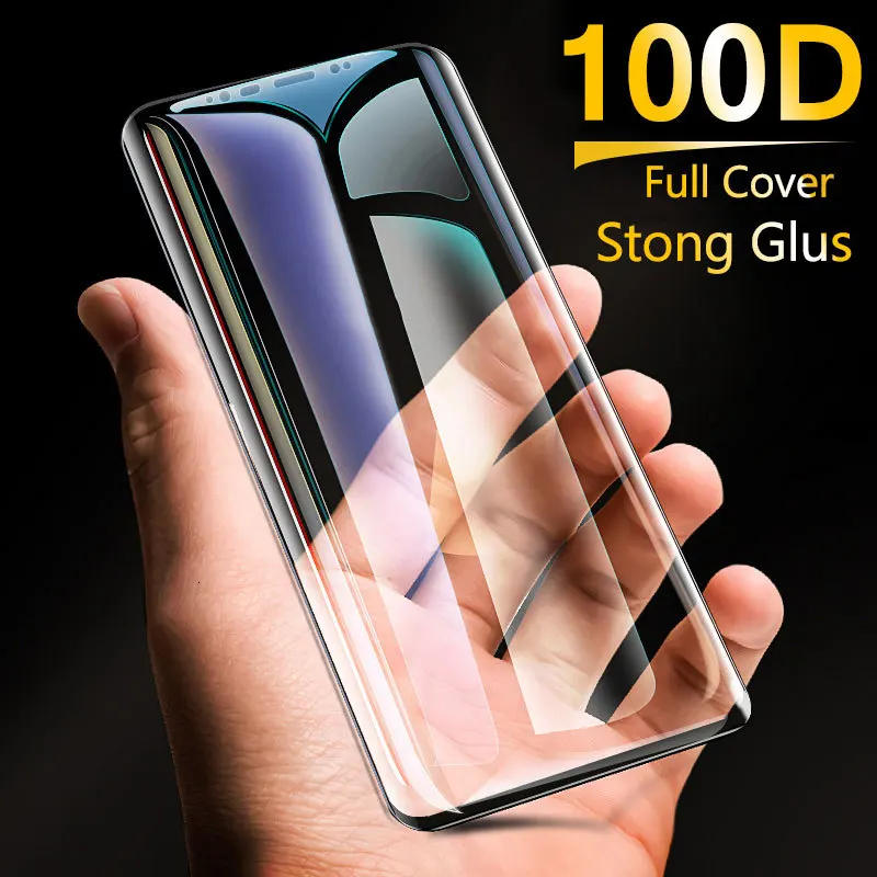 Full Curved Tempered Glass for Samsung Galaxy S8 S9 Plus Note 9 8 Screen Protector for Samsung A8 A6  Protective Glass