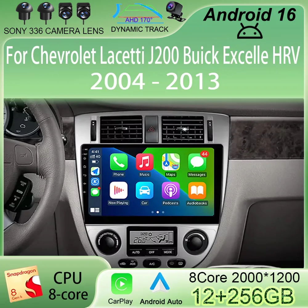 

Автомагнитола Android 16 Carplay для Chevrolet Lacetti J200, Buick Excelle, HRV 2004-2013, 2DIN, GPS-навигация, мультимедийный проигрыватель, стереосистема
