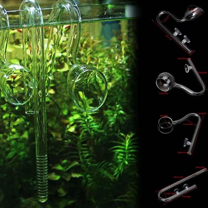 Outflow Inflow Pipe Fish Aquatic Plants Tubing 13/17mm with SuctionCup high quality