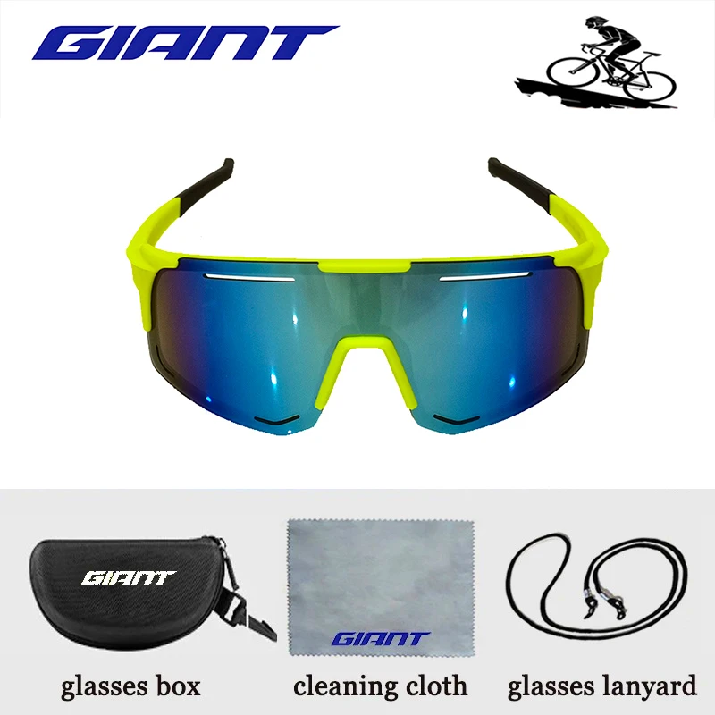 Lunettes de soleil de cyclisme géantes de qualité professionnelle – Protection UV, antireflet, résistantes aux chocs, sports de plein air avec étui