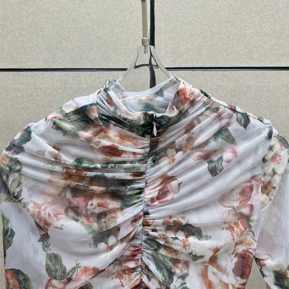 تيشيرتات نسائية على الموضة لعام 2026، قمصان، شبكية، مشدات مطبوعة ثلاثية الأبعاد، بلايز نسائية مطوية، بلوفرات، حمالة صدر قمصان Y2K جديدة متعددة الاستخدامات #6