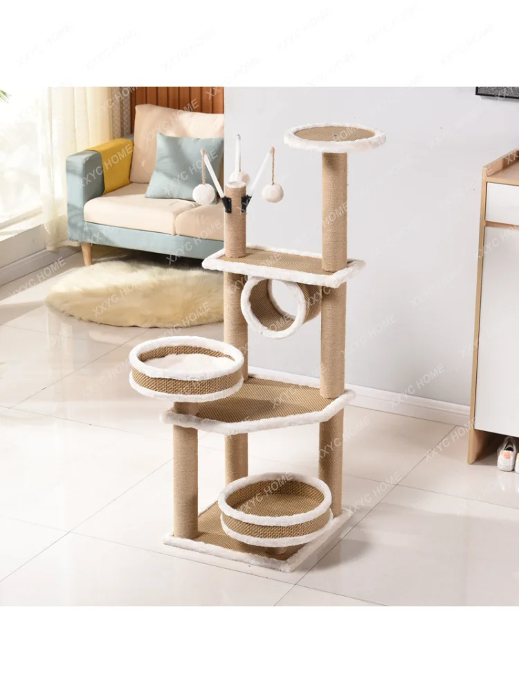 Cat Toy Cat Teaser Rattan Mat Cat-Related Products Cat Scratch Trees Scratching Pole Cat-Related Products Jumping Platform