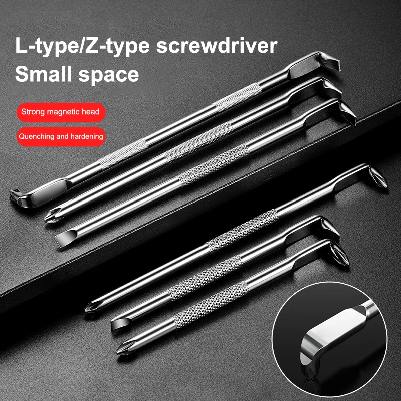 L/S-shaped Double Head Screwdriver, High Torque Mini Small Cross Screwdriver, High Hardness Double Head Screwdriver