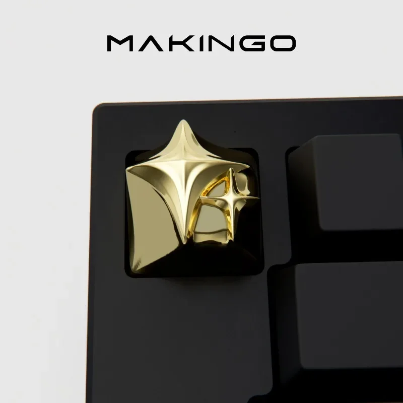 Cosmic Stars Artisan Keycap Custom Metal Keyboard Cap Cherry MX 1U Personalized KeyCap for Mechanical Keyboard Accessories Gift