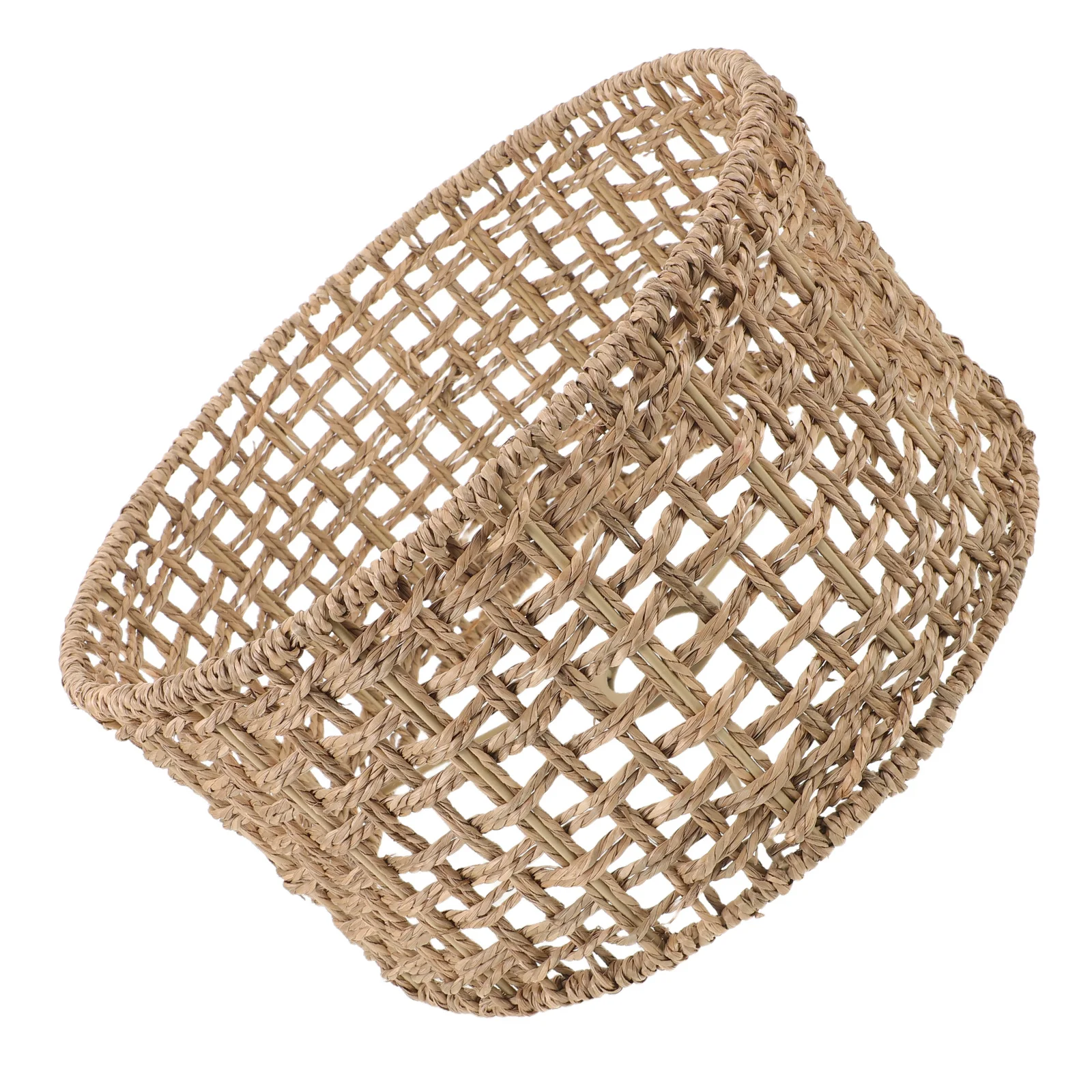 

Handwoven Water Grass Lamp Shade - Natural Woven Pendant Light Cover for Ceiling Floor Table Lamps, Rustic Retro Drum Style