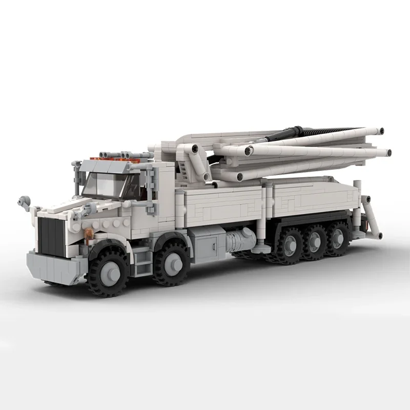 

1088pcs MOCWestern Star Concrete Pumper Technology Model City Construction Large Truck Moc Building Blocks Toys Christmas Gifts