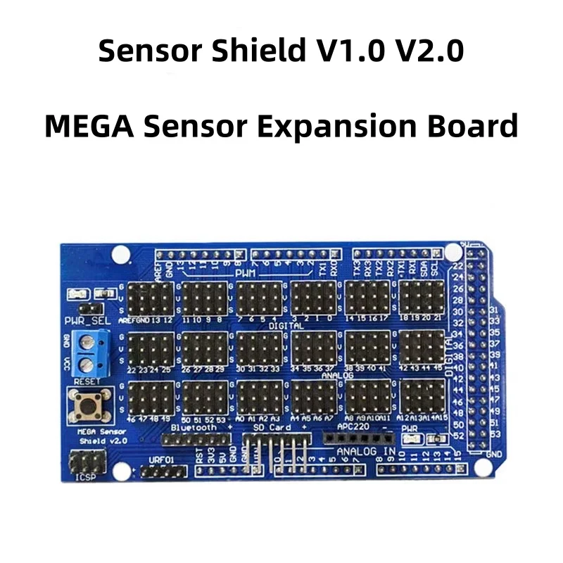 MEGA Sensor Shield V1.0 V2.0 Expansion Board for Arduino Electronic Building Blocks Dedicated Sensor Shield