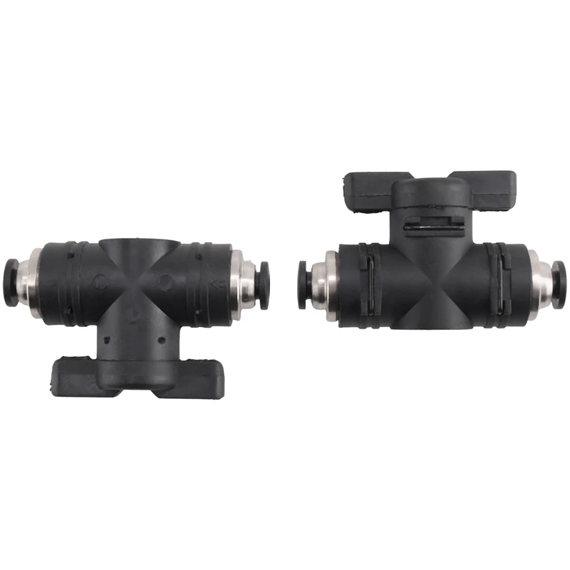 4Mm Push Connect Valve Ball Valve 4Mm Air Flow Control Valve Quick Connect Valve Tube Fittings 3 Pack Easy To Use