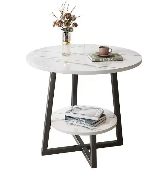 

Маленький круглый журнальный столик, приставной столик для дивана, минималистичный роскошный приставной столик, мини-столик для чая в гостиную