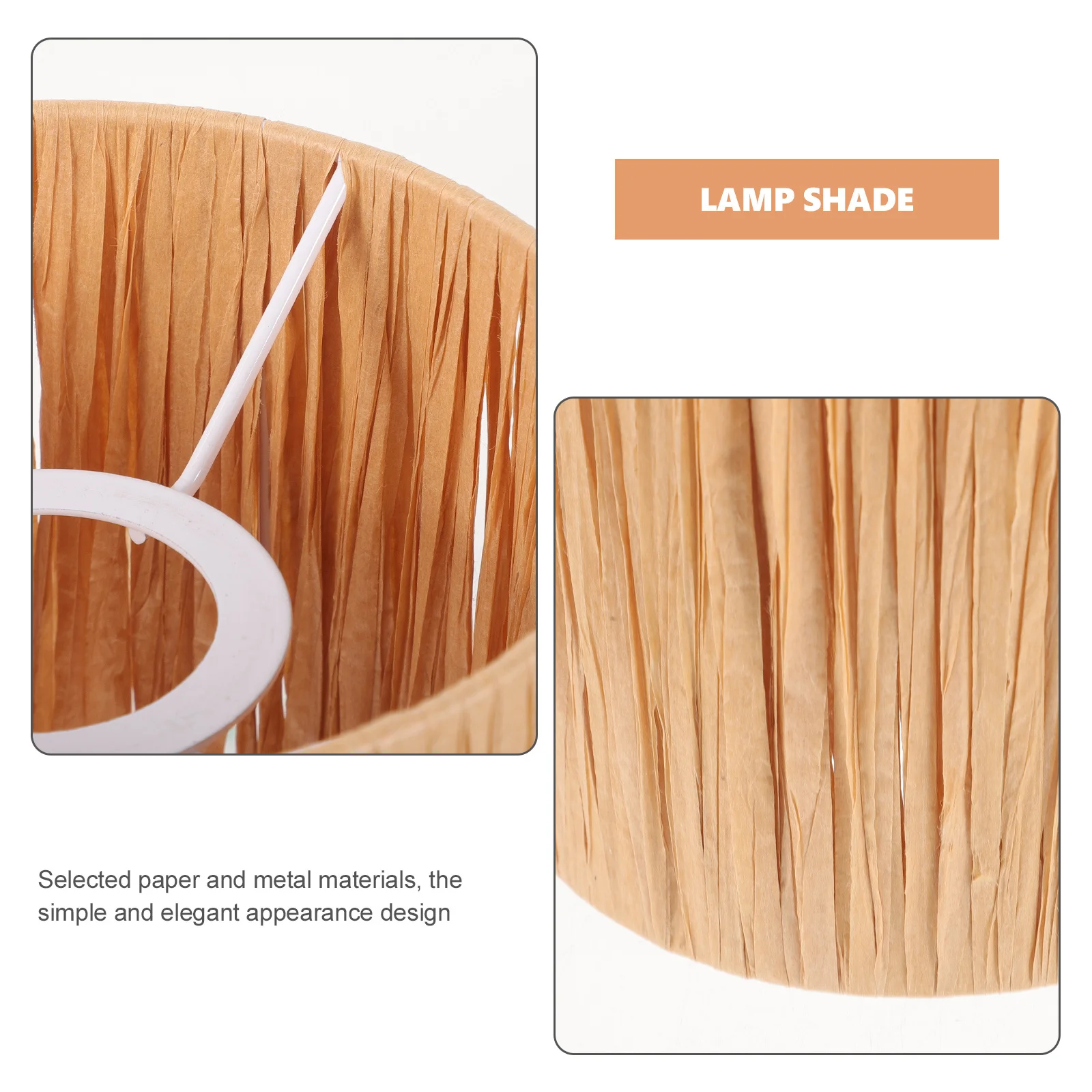 

Paper Lampshade Elegant Modern Lamp Shade for Pendant Table Floor Light Soft Eye-Friendly Table Lamp Cover Paper Lampshade