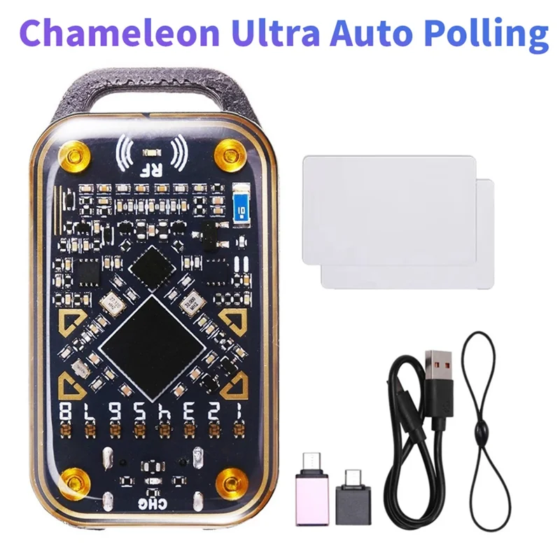 

Y45A-Chameleon Ultra RFID Smart Chip Reader Smart Card Emulator NFC Duplicator+2XUID Card 125Khz 13.56Mhz ID IC Card Decode