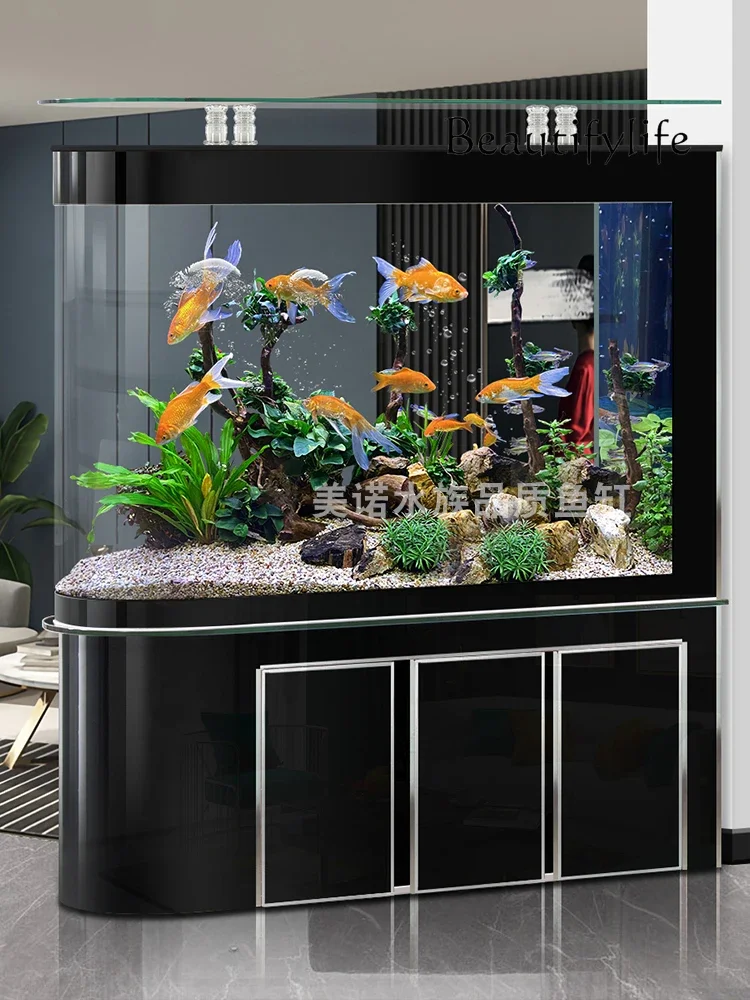 NV Bullet fish tank living room self-circulation ecological water-free partition aquarium W