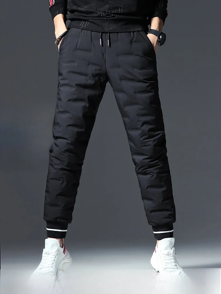 

Теплые утепленные хлопковые брюки для мужчин, зимняя одежда для активного отдыха, теплые брюки для холодной погоды, спортивные брюки с флисовой подкладкой, модные.